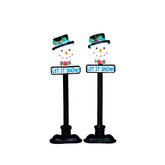Lemax Accessory Lemax Snowman Street Lamp, Set of 2, B/O (4.5V) *Pre-Order*